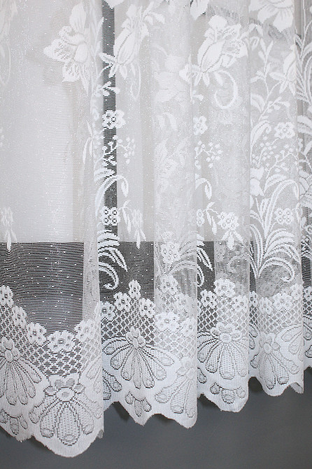 Тюль жаккард VR-Textil № 1321т Арка на кухню цвет белый 300х150 см (53-0046) Киев - изображение 5