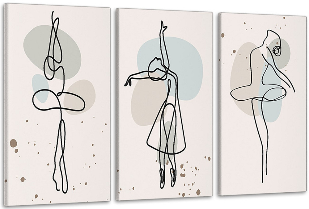 Модульная картина в гостиную / спальню  Балерина       ART-179_3A 100х150 см Киев - изображение 1