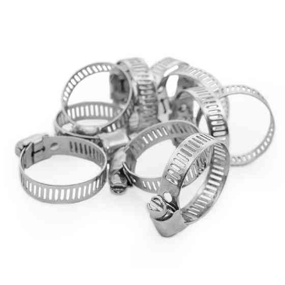 Хомут сталевий оцинкований, 8 мм, Ø - 14-27 мм INTERTOOL TC-0014 Київ