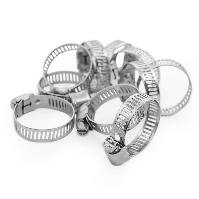 Хомут сталевий оцинкований, 8 мм, Ø - 14-27 мм INTERTOOL TC-0014 Київ - фото 2