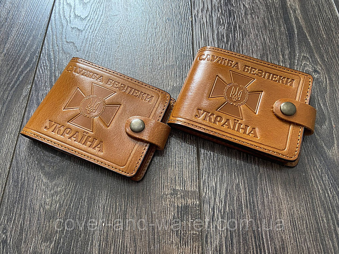 Шкіряна обкладинка пормтоні на посвідчення "СБУ" P_Leather Київ - фото 9