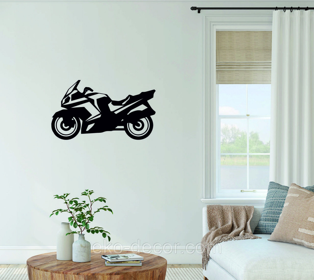 Декоративное настенное Панно «Мотоцыкл» Декор на стену 90*51 см, Черный Киев - изображение 9