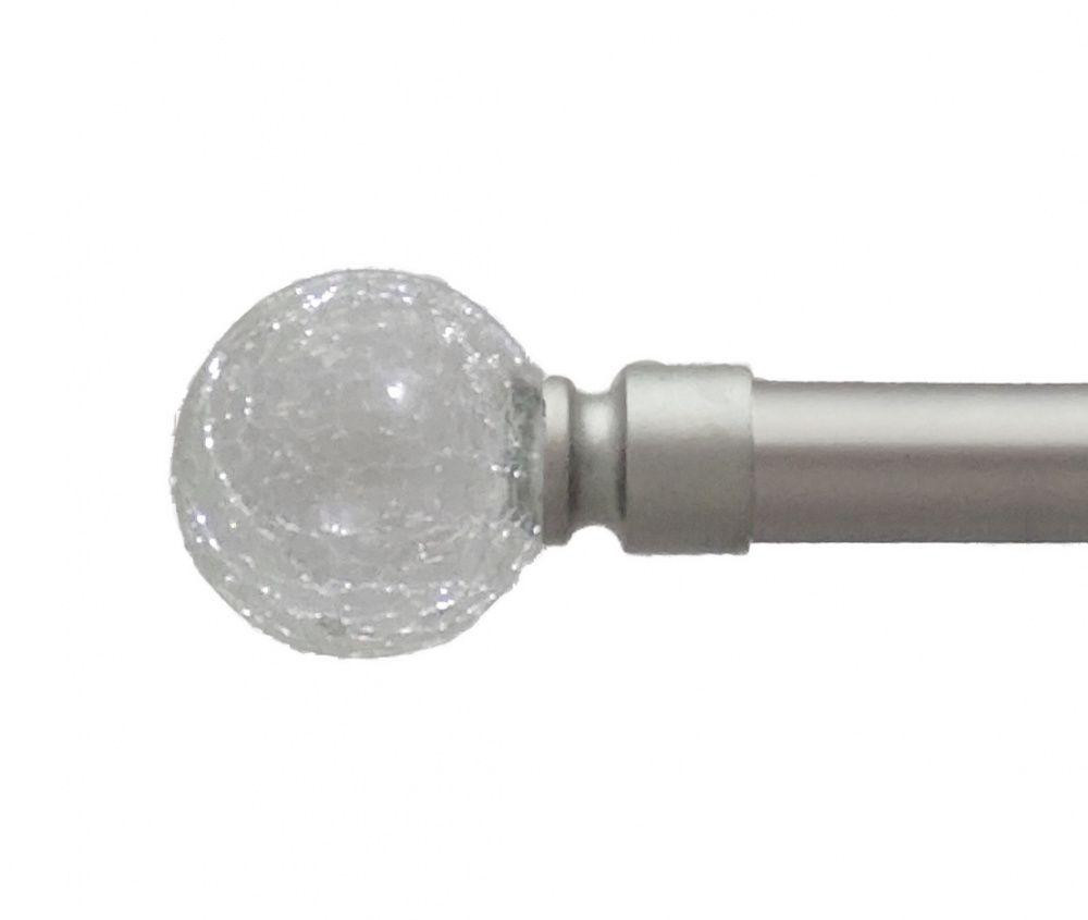 Карниз Orvit Сепія металевий однорядний техно гладка труба кільце металеве Сатин 25 мм 160 см (00-00026301) Львов - изображение 2