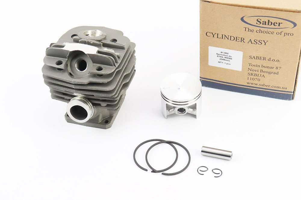 Циліндр к-кт (цпг) MS-360 48mm (палець 10mm) "чорний" Тип 1 Бершадь - изображение 1