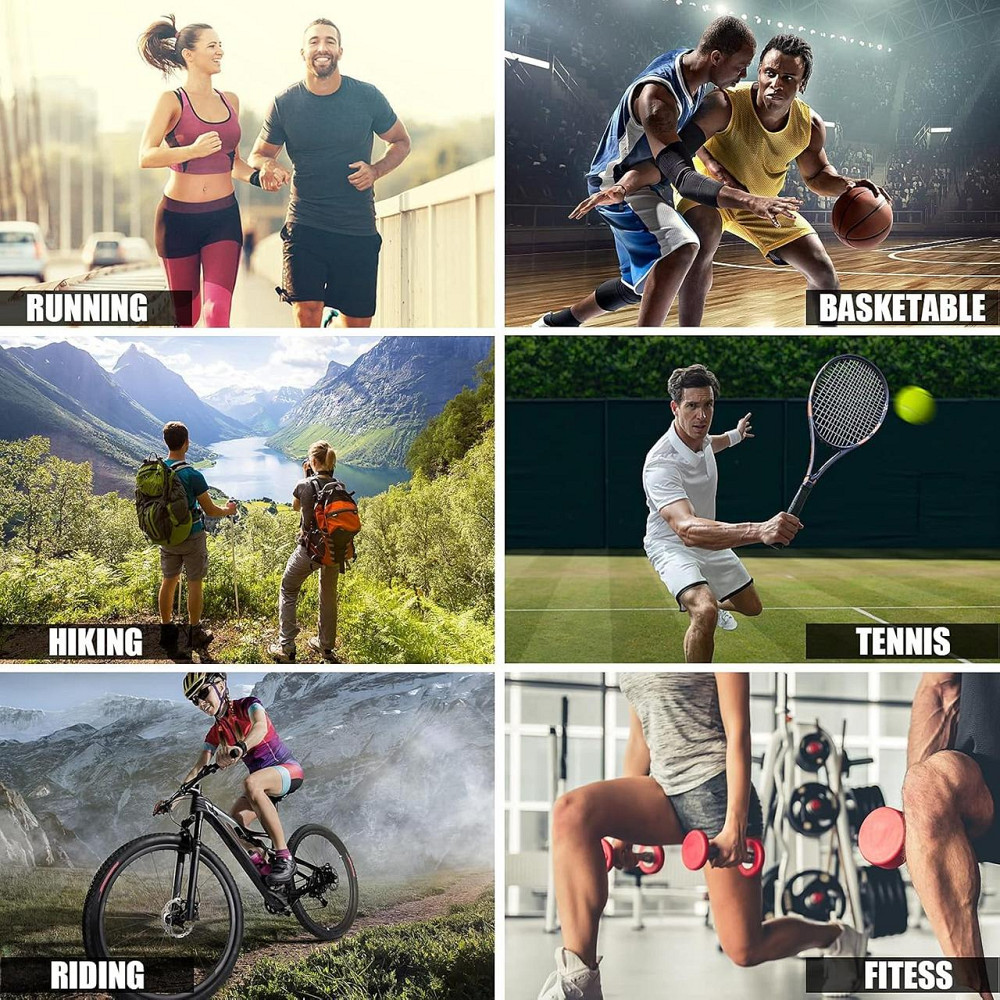 Набір для підтримки колін MILAIUN з 2 шт підтримка колін для чоловіків і жінок стабілізатор колінного бандажа ACL (2XL синій) Дніпро - фото 8