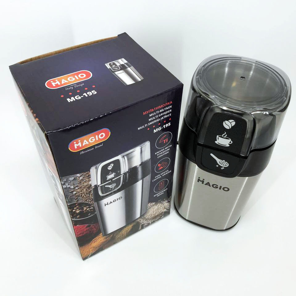 Машинка для помелу кави маленька, Кавомолка електрична найкраща, Універсальна електро кавомолка JF-62 Львів - фото 2
