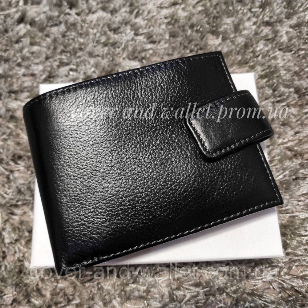 Компактний чоловічий гаманець на магнітній застібці MD Leather Київ - фото 8