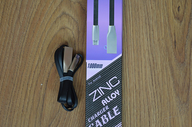 Кабель E-cable Micro USB — USB Flat Series чорний 1 м Полтава - фото 1