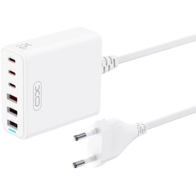Зарядний пристрій XO L133 3xUSB-A + 3xUSB-C 75W White (L133.white) Вінниця - фото 1