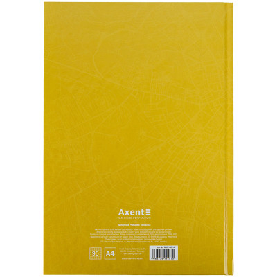Канцелярська книга Axent Courage А4, 96 аркушів, клітинка, жовта (8422-552-A) Вінниця - фото 4