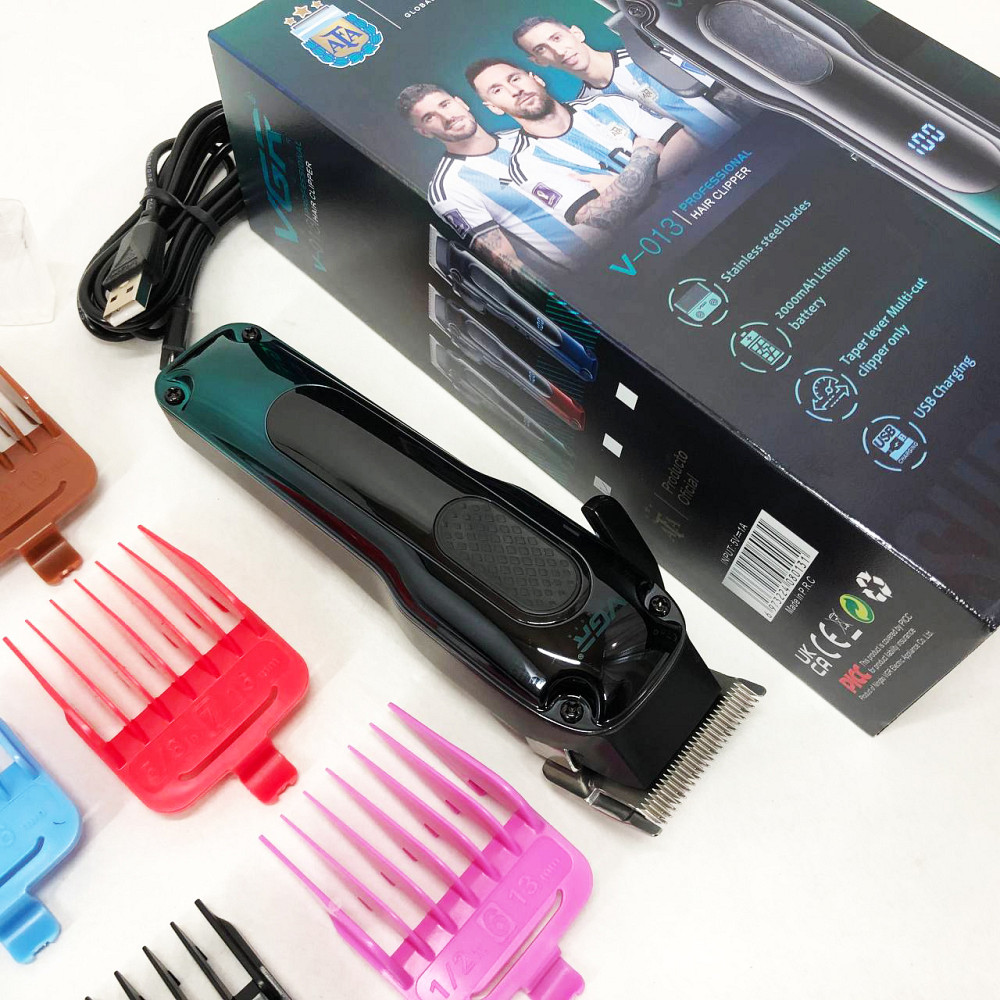 Универсальный триммер для мужчин, Професиональная машинка для стрижки волос Триммер висков RI-40 Львов - изображение 12