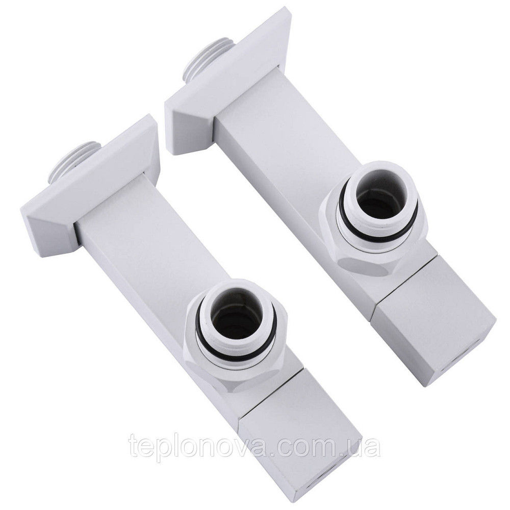 Набор Кран полуоборотный угловой с американкой SOLOMON LUX 1/2″ CUBE WHITE 8888 (1уп) Черновцы - изображение 5