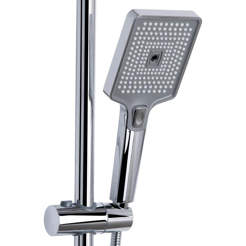 Душевая система из латуни Qtap Aries на три потребителя (с изливом) QTARI111CRM45560 Chrome Харьков - изображение 4