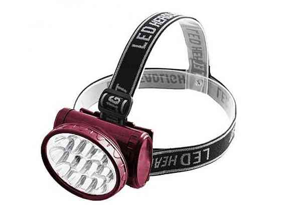 Фонарь налобный 1118 WX-1898 (13LED, аккум., 2р., 9х8х8) ТМ Luxery Киев
