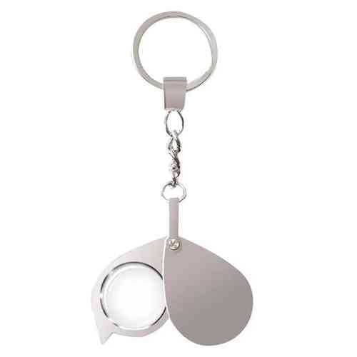 Стекло увеличительное 20x карманное мини лупа брелок, линза стеклянная Вінниця