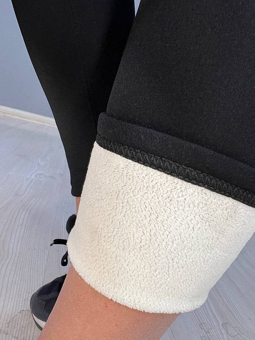 Лосини жіночі Kenalin 9240 мікродайвінг корсет гачки утеплені на хутрі чорні, чорний, 3XL Київ - фото 15