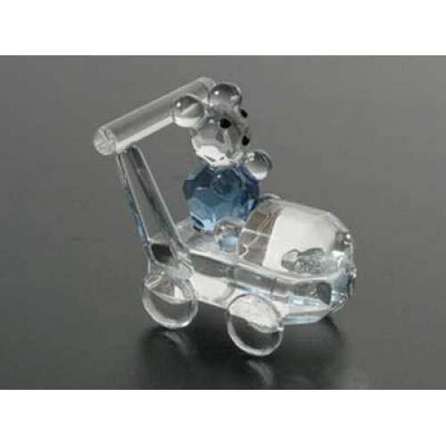 Фігурка кришталева Ведмедик у колясці Київ - фото 1