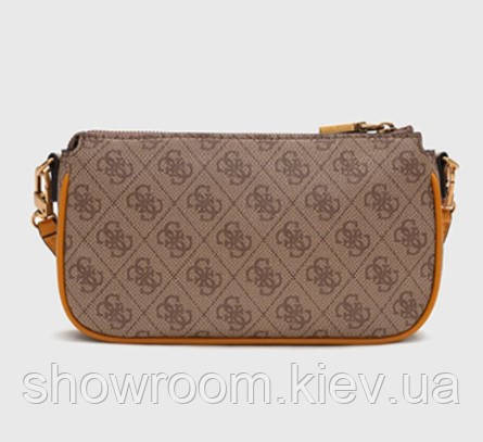 Жіноча сумочка з органайзером на плече Guess (865470) світло-коричнева Київ - фото 3