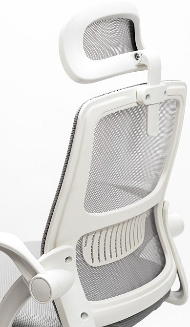 Кресло офисное Diego ErgoFlex сетка бело-серое Киев - изображение 5