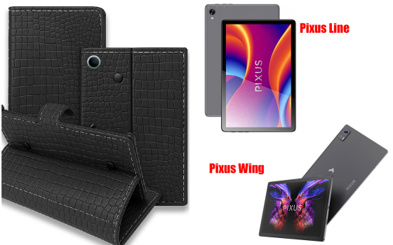 Книжка-трансформер для планшета Pixus Line, Pixus Wing, колір Black Krokodil Black Київ
