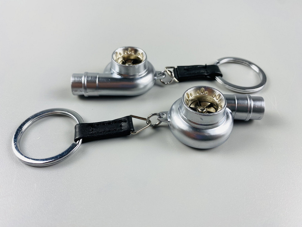 Брелок турбіна ТКР (турбокомпресор), брелок на ключі для водія ТКР сріблястий Мукачево - фото 3