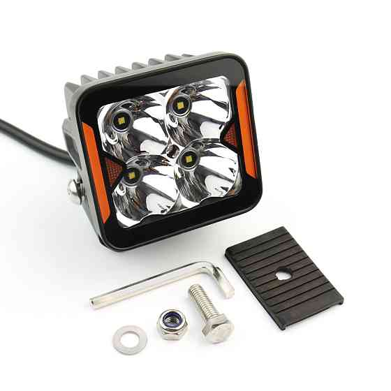 Светодиодная фара StarLight SL-W0120S квадратная, дальний свет WHITE + DRL 20W 2400Lm 5700K 12/24V Харьков