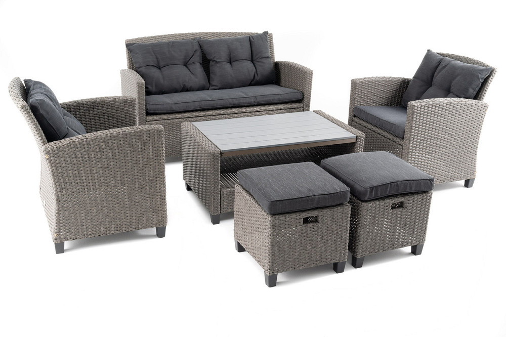 Набір садових меблів Di Volio Firenze сірий/графітовий Киев - изображение 9