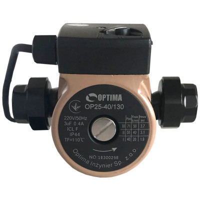 Циркуляційний насос Optima OP25-40-130, G 1 1/4&quot;, 10 бар, 130мм, 71Вт, 230В (8365) Вінниця - фото 4