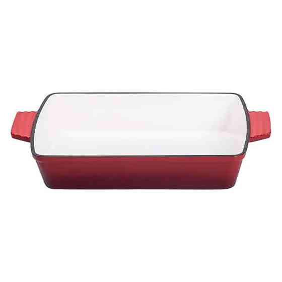 Чавунна форма для запікання 3 л, 39.5х23.5 см, червона Київ