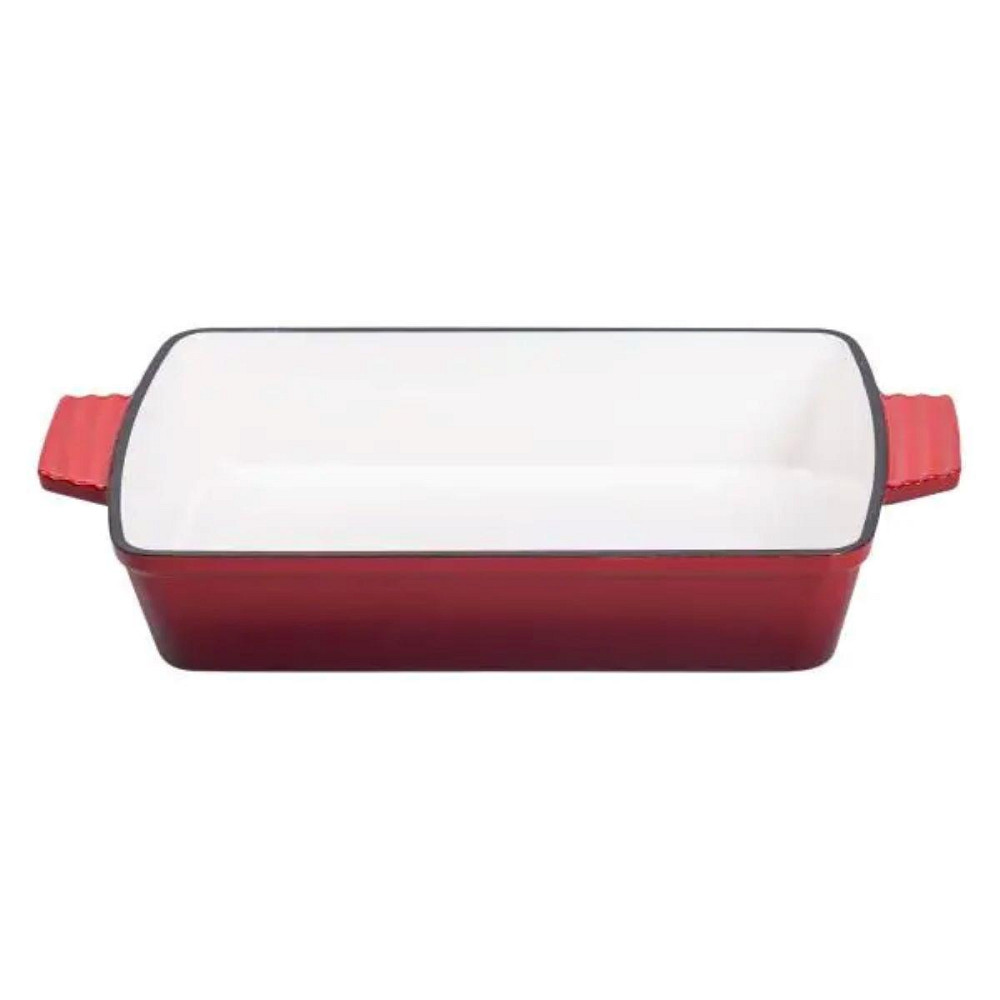 Чавунна форма для запікання 3 л, 39.5х23.5 см, червона Київ - фото 4