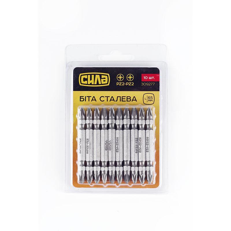 Бита 2-х стороння РZ1-РZ2*65мм Харків - фото 1