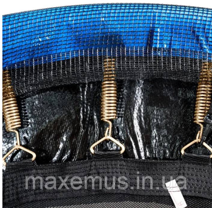 Батут детский Atleto 312 см с защитной сеткой и лестницей батут для детей садовый батут синий Мостиська - фото 19