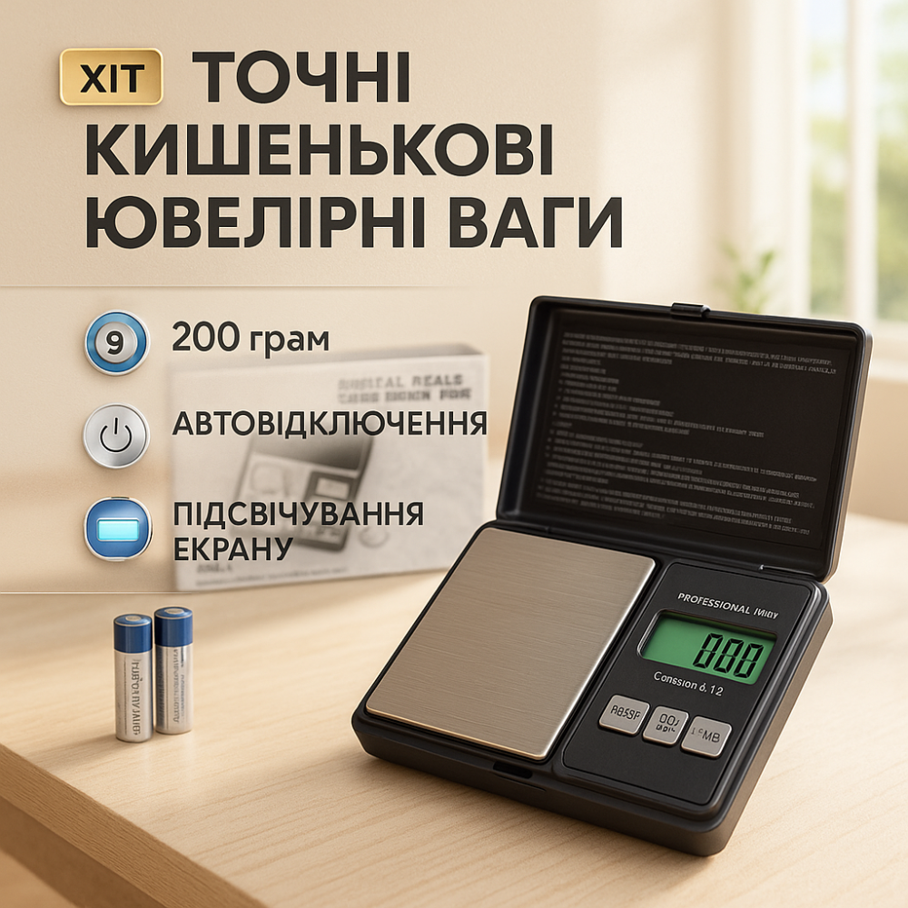 Ваги для зважування золота і срібла 6256, , Професійні ювелірні електронні ваги Точні для прикрас DC-72 Львів - фото 12