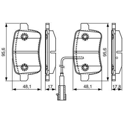 Гальмівні колодки Bosch 0 986 495 305 Вінниця