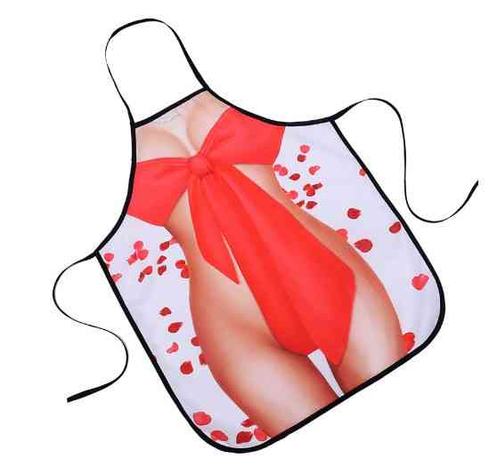Фартух з приколом з бантом 75 на 60 см різнобарвний Київ