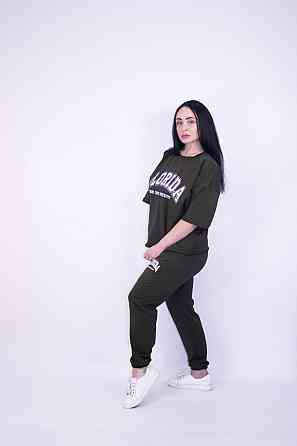 Жіночий літній спортивний костюм Хакі XL-2XL Харків