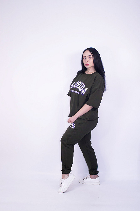 Жіночий літній спортивний костюм Хакі XL-2XL Харків - фото 4