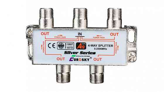 Спліттер Eurosky Splitter 1/4-way Power Pass EUROSKY (з пропуском живлення) Дніпро