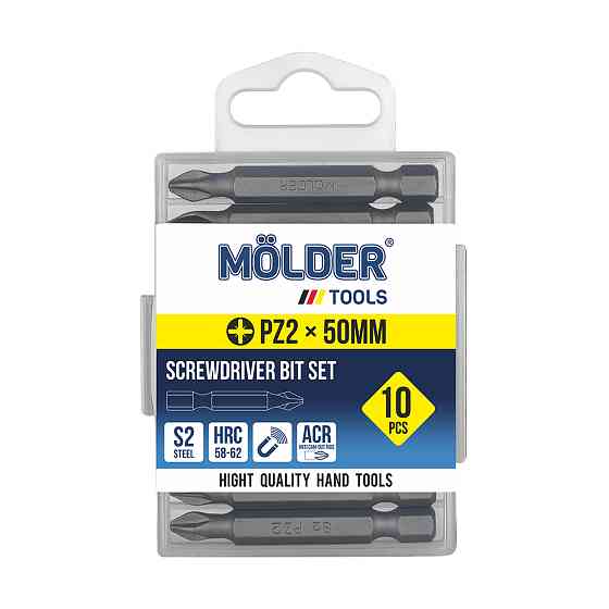 Набір біт Molder PZ2x50мм 10шт Львів