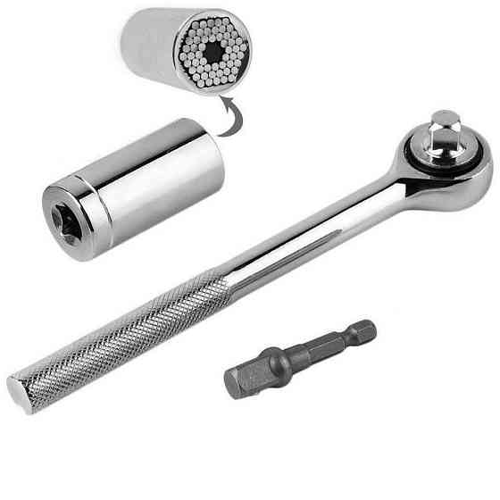 Набор инструментов ключ трещётка + универсальная головка /SH-300 / 7122 Днепр