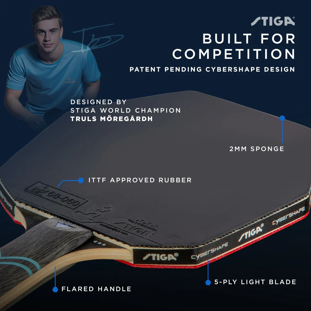 Ракетка для настольного тенниса Stiga Cybershape Future 3 Star FL (1213-0304-35) Киев - изображение 2