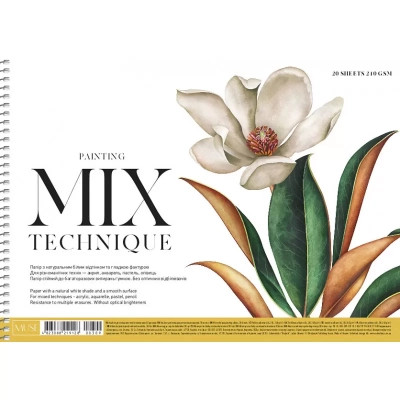 Альбом для рисования Школярик для смешанных техник, MUSE А4 20 листов 240г/м2 (PB-SC-020-309) Винница - изображение 3
