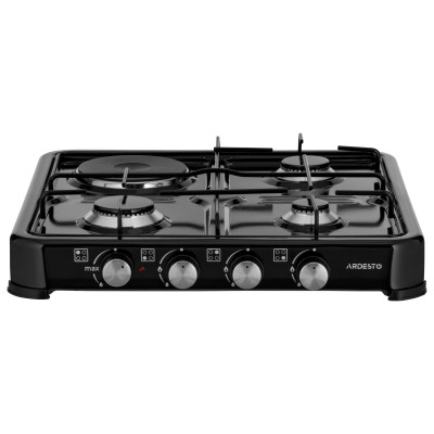 Плита Ardesto CTC-NS5015B, тип газу LPG, 3 алюмін. газ. пальника, 1 електрич. ко (CTC-NS5015B) Вінниця - фото 1
