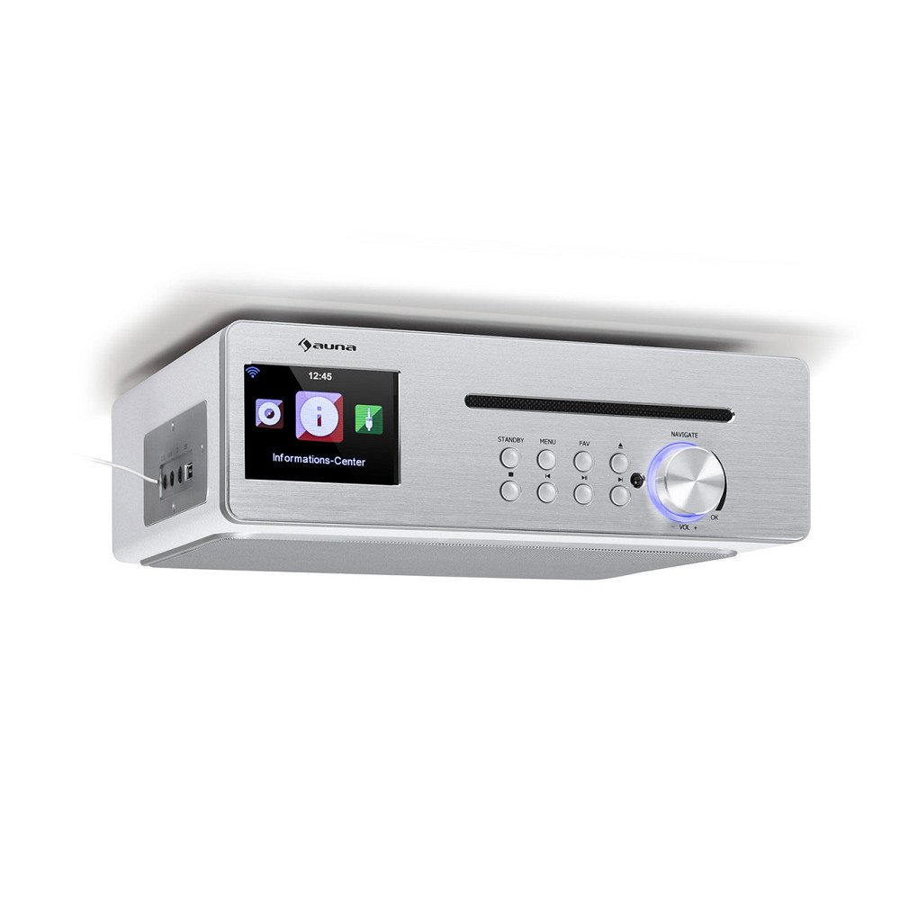 Кухонное радио Silver Star Chef 20 Вт макс CD BT USB Интернет/DAB+/FM белый Белый (Германия, читать описание) Ровно - изображение 1