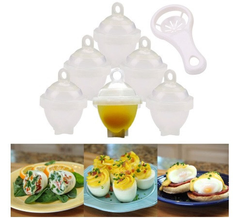 Формы для варки яиц без скорлупы - 6+1шт. Киев - изображение 1