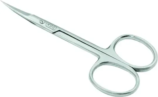 Ножницы маникюрные КDS для удаления кутикул серебро Киев