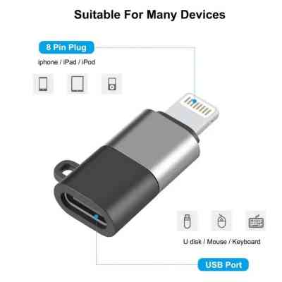 Перехідник USB-C F to Lightning M charger-audio XoKo (AC-029) Вінниця