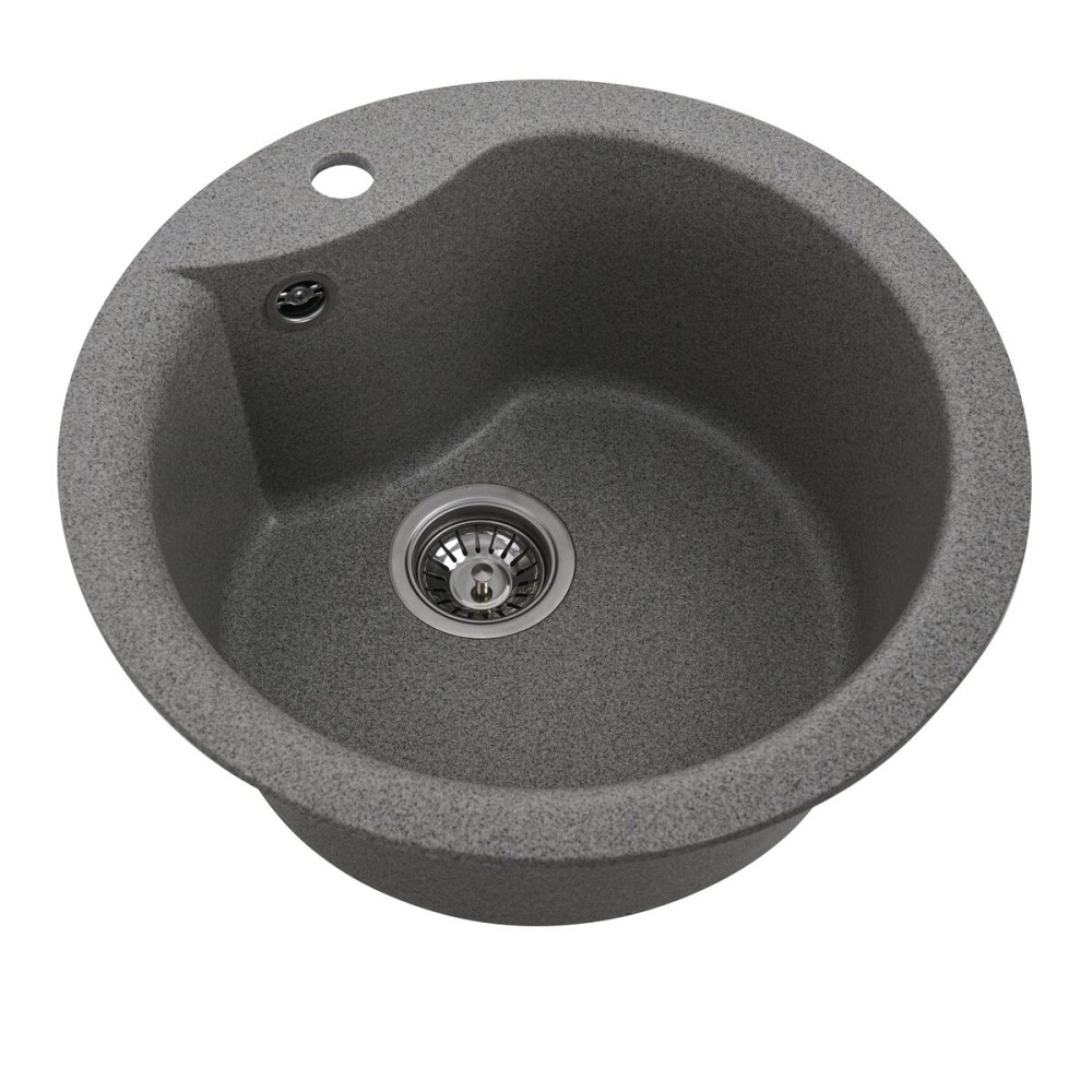 VALESO Гранітна мийка для кухні VALESO TURAS 480 матова Сіра Коломия - фото 8