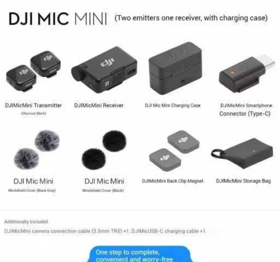 Новий Dji Mic Mini 2tx+1rx+case мікрофон радіосистема петлічка Киев - изображение 6