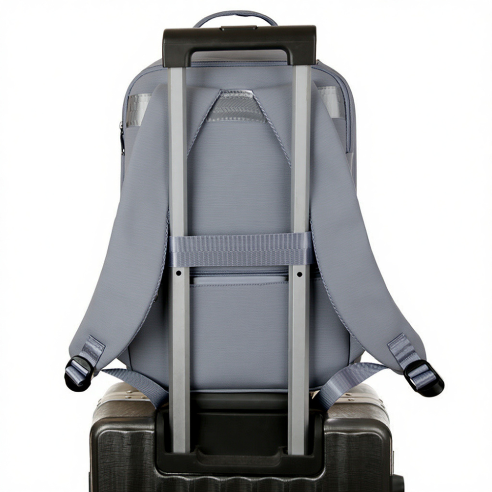 Рюкзак городской для путешествий дорожный влагоотталкивающий 40х20х25 см,материал Oxford,серый Каменец-Подольский - изображение 7